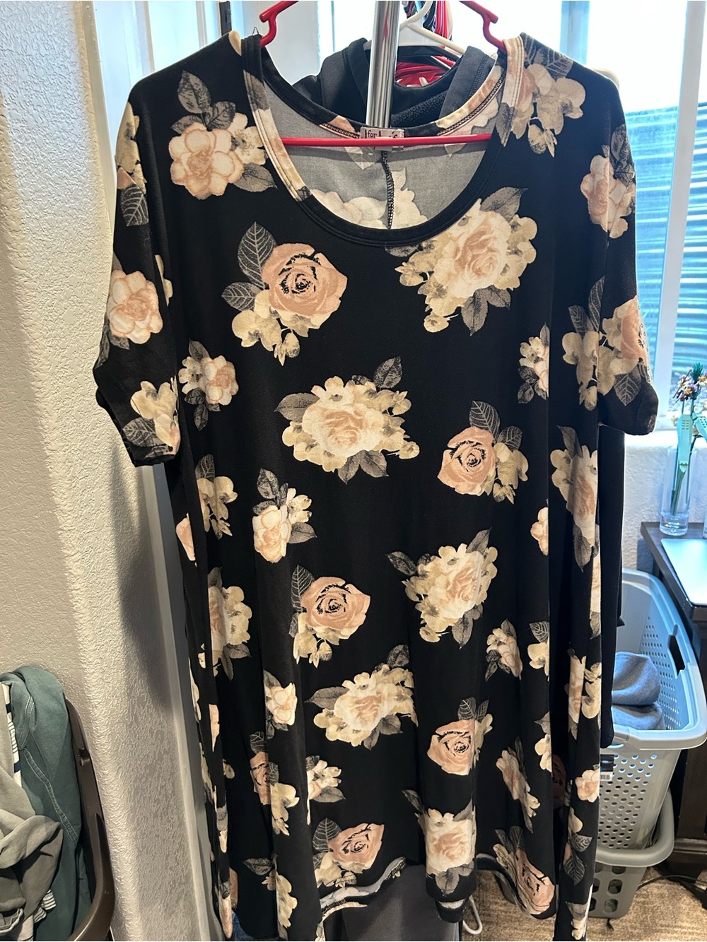 J for Justify Black Floral Print Dress